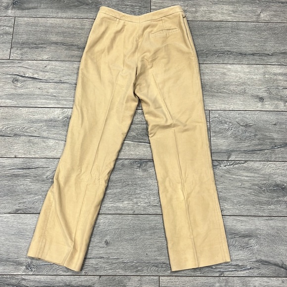 • Burberry London • Vintage Straight Leg Trouser Pants Camel Tan Womens 42 / 8 - Picture 4 of 5